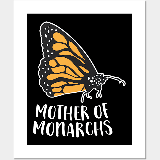 Cute Butterfly Mother Of Monarchs Butterfly Wall Art by EQDesigns